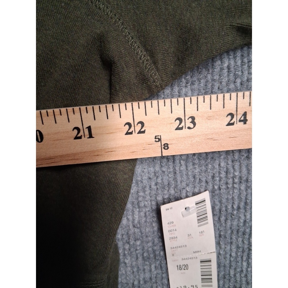 Deep V-Neck 100% Cotton 3/4 Sleeve Soft Comfort Shirt by Avenue NWT Size 18/20 - Picture 3 of 8